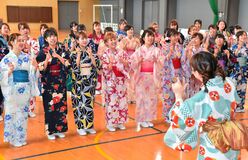 作新女子短大で七夕祭り