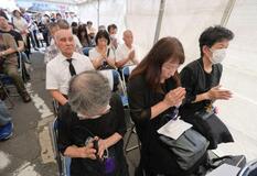 終戦前日の空襲８０年で追悼