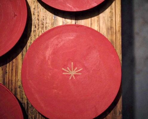 Ｇ７広島サミットの夕食会で使われた吉野さんの器（吉野さん提供