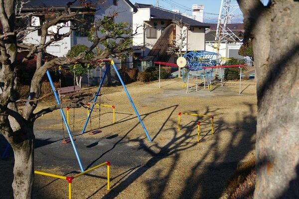 小学校高学年の頃の樹さんが放課後に遊んだ県央の公園。ここで鬼ごっこやかくれんぼをしたことは鮮明に覚えている＝2023年12月下旬