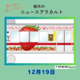 12月19日の栃木県内ニュース　「ベリーベリーハッピーに　東武鉄道の “イチゴ電車” 来年１月復活」など3本をお届けします