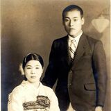 ハンサムなままの写真の中の父