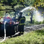 ホース破れても手早く対処　宇都宮西消防署、榛名山で火災訓練
