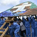 「山あげ」の心意気体感　烏山高１年生122人　授業で準備作業や演奏
