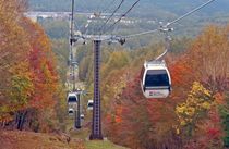 ハンターマウンテンで紅葉ゴンドラ　那須塩原