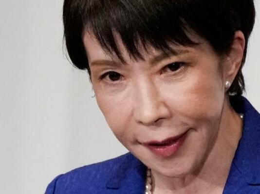 　衆院選の結果を受け、記者会見する自民党総裁の高市首相＝９日午後、東京・永田町の党本部