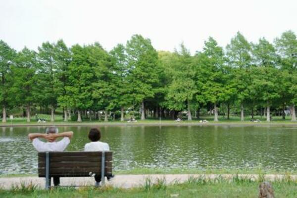 　水元公園の「小合溜」＝東京都葛飾区