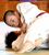 ４年軽量　宇都宮・阿久津（整心館）－県南・岡田（大平）決勝　阿久津が寝技で攻め立てる＝真岡市武道体育館