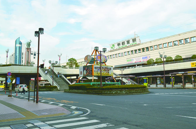 ＪＲ宇都宮駅内に３カ所ある「松廼家」の売店
