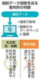 指紋データ削除、揺れる判断