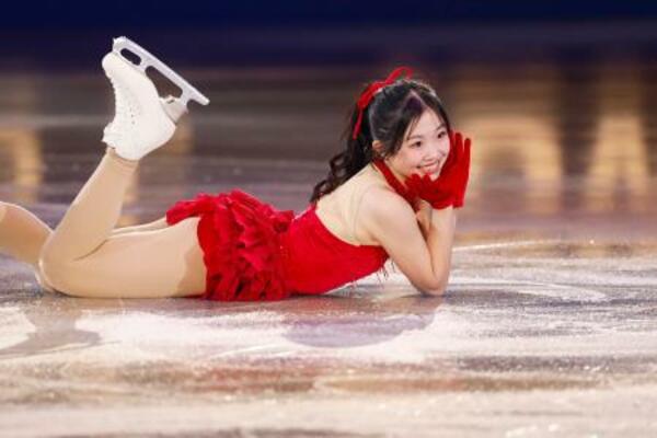 エキシビションで演技する中井亜美=IGアリーナ