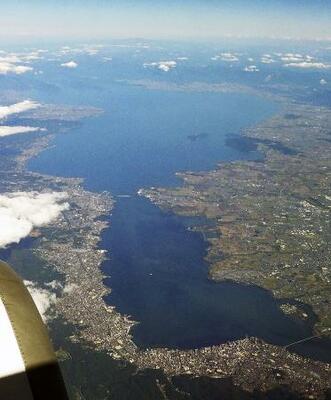 　琵琶湖＝２０２３年１０月