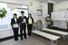 新しく開設した「みらい学童ゆめキララ。」。中央が原澤社長＝宇都宮市