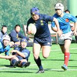 ラグビー国学栃木29連覇　21トライ、作新を圧倒　県高校新人スポーツ