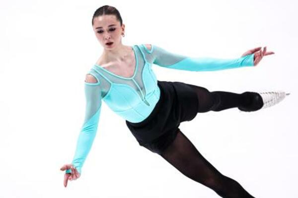 フィギュアスケートのジャンプを競うロシア連盟独自の大会に出場したカミラ・ワリエワ=1月31日、モスクワ(タス=共同)