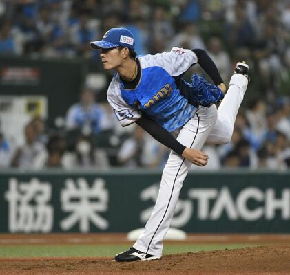 ６日の楽天戦に先発し、２回４失点で降板した今井＝メットライフドーム