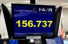 東京円、１５７円近辺