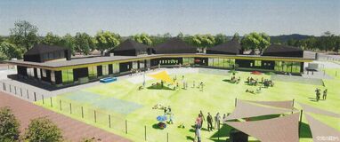 市貝町の保育所代替の複合施設　2024年４月開設へ、名称も決定