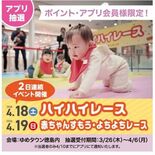 総勢225名の赤ちゃん大イベント！ ハイハイレース、よちよちレース、赤…