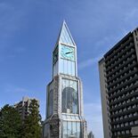 宇都宮市役所前のからくり時計 震災で故障、なぜそのまま? かつては小窓…
