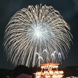 壬生の夜空彩る大輪2500発　ふるさとまつり開催　かんぴょう音頭で町民の輪