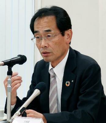 定例会見で大阪・関西万博会場の跡地開発について言及する関西経済同友会の永井靖二代表幹事=31日午後、大阪市北区