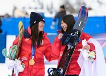 スノボ深田茉莉、頂点に笑顔