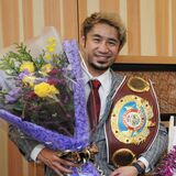 アジア３度目防衛、市長に報告　鹿沼出身プロボクサーの吉野さん