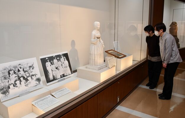 大関和の生涯や功績などを紹介する特別企画展＝１３日午後、大田原市南金丸