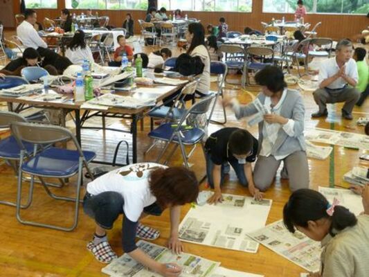 スクラップ作る／那須塩原市共英小