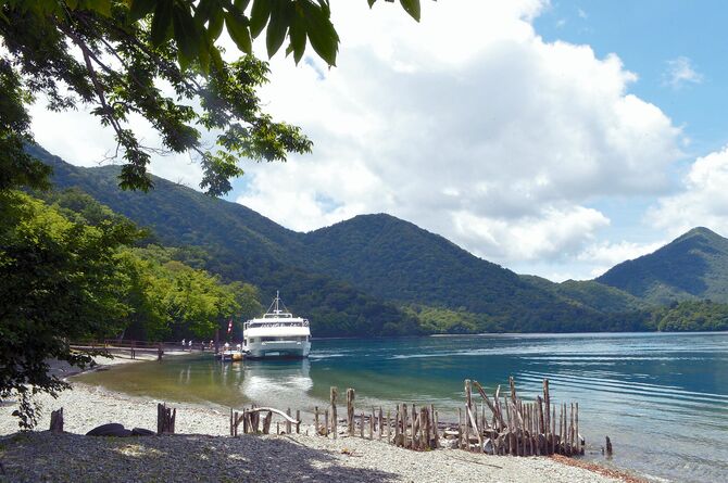 自然豊かな湖畔の風景に出合えます