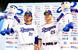 　広島に連勝し、お立ち台でポーズをとる中日・涌井（左）と石川昂＝バンテリンドーム
