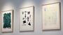 　３０周年記念展で紹介されている皆川明さんのリトグラフ作品。右が「Ｏｎｅ　ｄａｙ　ｉｎ　Ｐａｒａｄｉｓｅ」＝東京・代官山（写真：白石和弘）（提供写真）