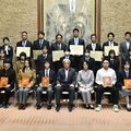 全国大会優勝者と指導者をたたえる　中学、高校生らを福田知事が表彰【受賞者名簿あり】