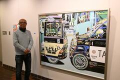 都会の風景 イラスト調に