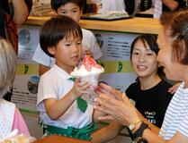 子どもかき氷屋、１日限りの開店