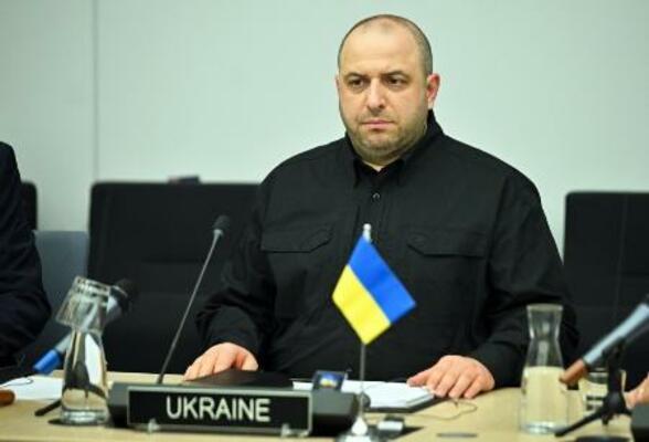 ベルギー・ブリュッセルでの会合に参加したウクライナのウメロフ氏=6月4日(ゲッティ=共同)