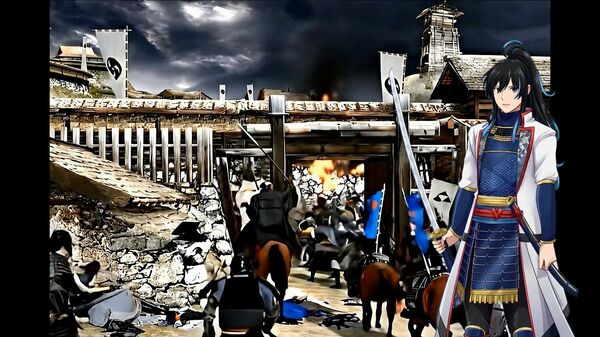 スマートグラスに流れるアニメーション映像