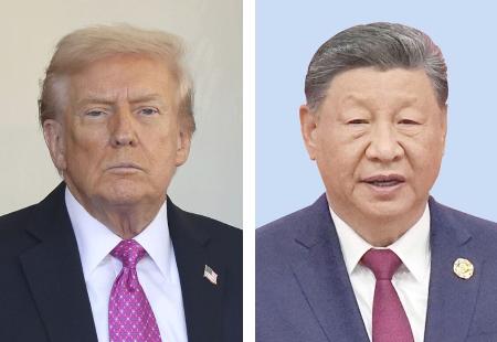 　トランプ米大統領（ゲッティ＝共同）、中国の習近平国家主席