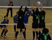 富士見クラブが４強進出　Ａブロック前回女王破る　栃木県ママさんバレー選手権