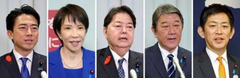 総裁選各候補、直前まで追い込み