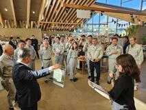道の駅ましこやアユ養殖など視察