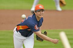 今井初登板、１回無失点