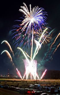 足利でクリスマス花火