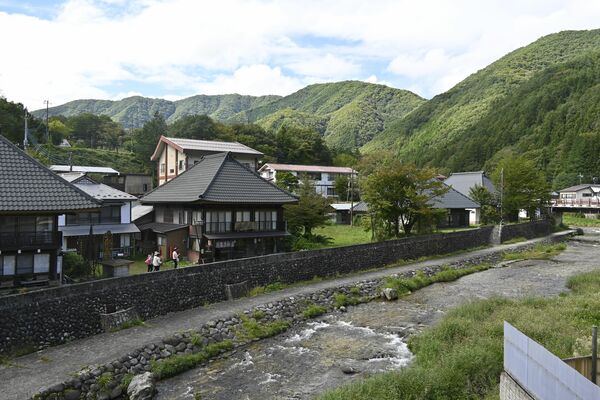 平家の落人が住んでいたとされる日光市湯西川の集落跡