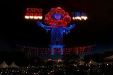 ミャクミャク夜空に復活