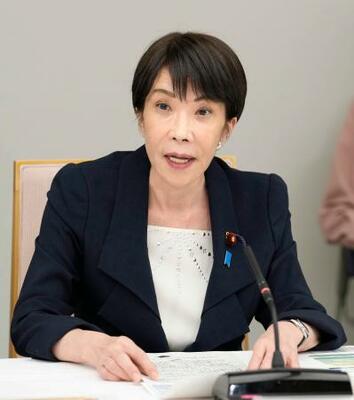 　中東情勢に関する関係閣僚会議で発言する高市首相＝２日午後、首相官邸