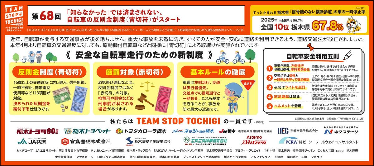 第68回「知らなかった」では済まされない 自転車の反則金制度（青切符