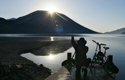 【夕刊】山頂から日の出