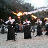 黒羽で恒例「どんと祭」　800人が無病息災など祈る　大田原